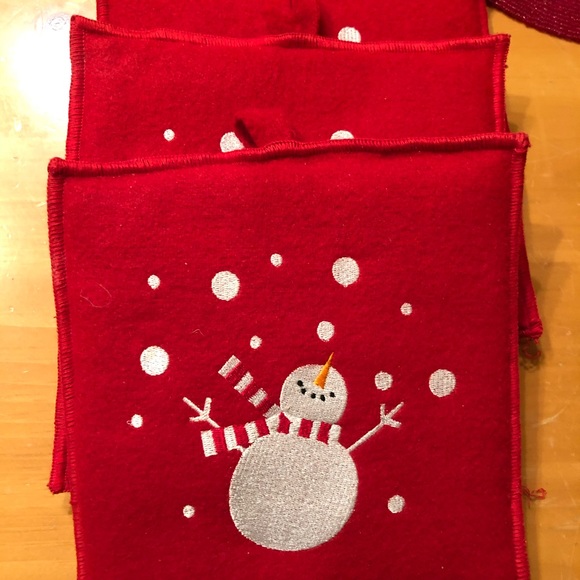 Snowman pot holders. Set of 3 - Picture 2 of 3